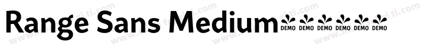 Range Sans Medium字体转换